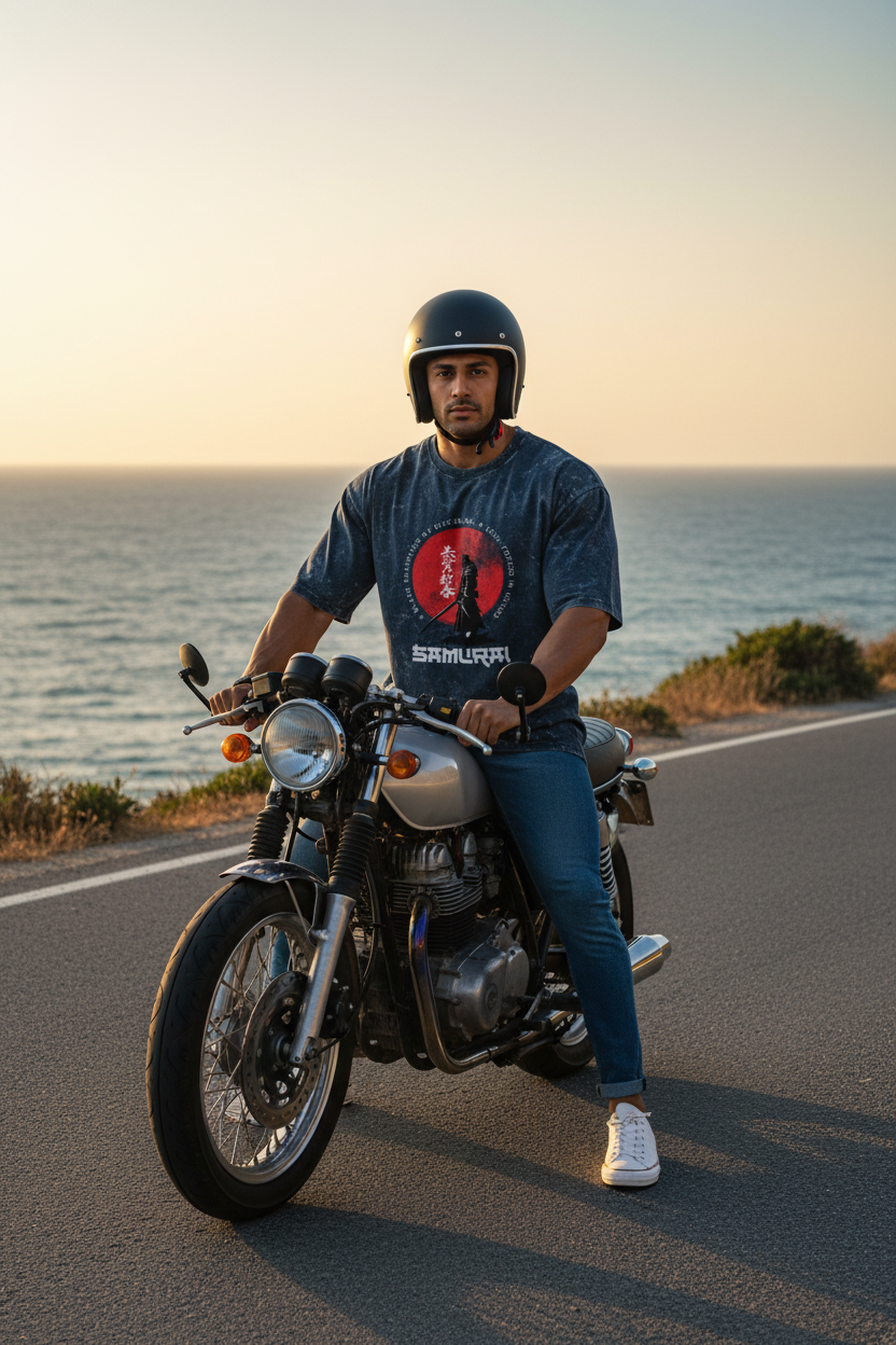 Acid Wash Cafe Racer Front