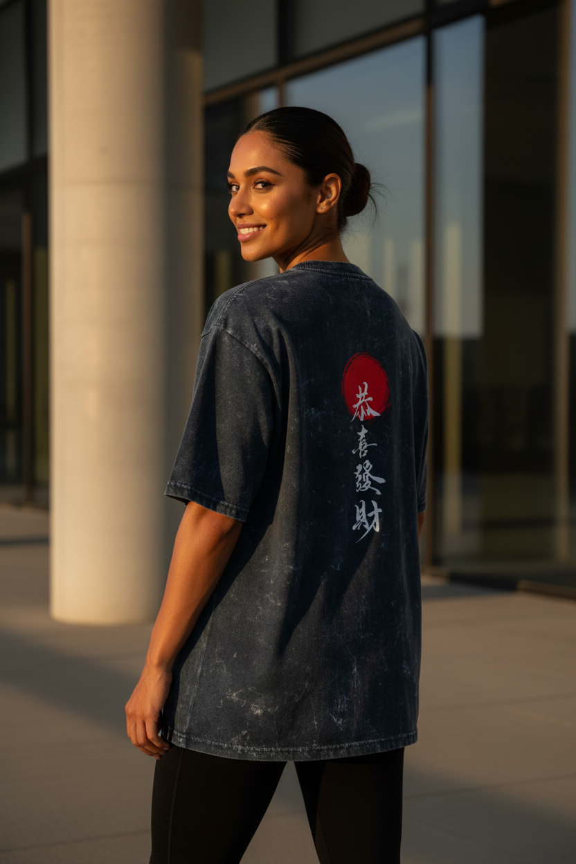 Acid Wash Female Back